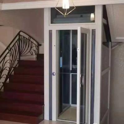 Elevador de passageiros de aço inoxidável 304 de alumínio, controlado por microprocessador