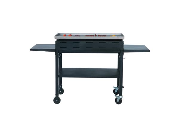 4 Burner Gas Griddle Grill Outdoor Flat Top Cart Portable Tabletop Barbecue Gas Grill
