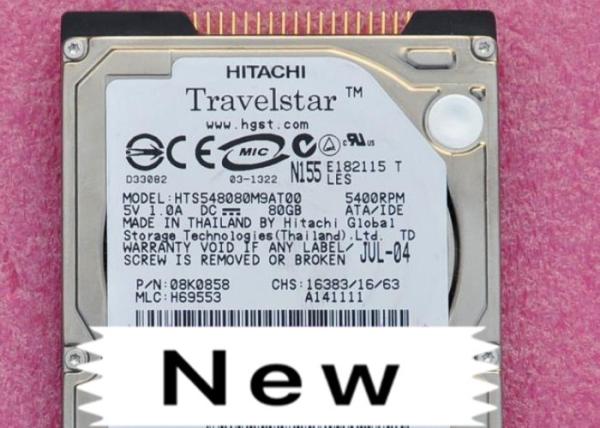 HTS548080M9AT00 Hitachi Laptop Hard Disk 80G 2.5 Inch IDE Parallel Port 5400rpm 8M