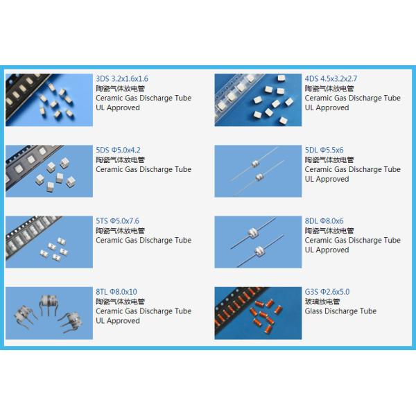 Arrester газовой лампы 10kA нагнетательной трубы 230V 20% GDT Pin газа 3 SMD 3
