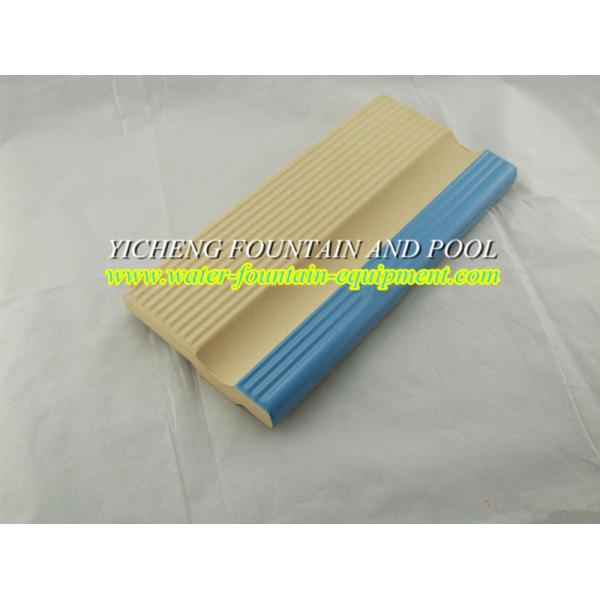 Blue / Brown / White / Black Edge Tiles Ceramic For Swimming Pool