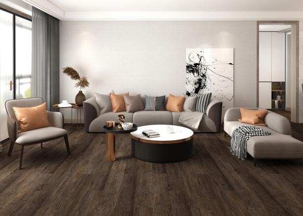 183mm Rigid Core SPC Herringbone 5mm 5.5mm Ecological Friendly Elasticity Slip Resistant GKBM FT-W29161-1