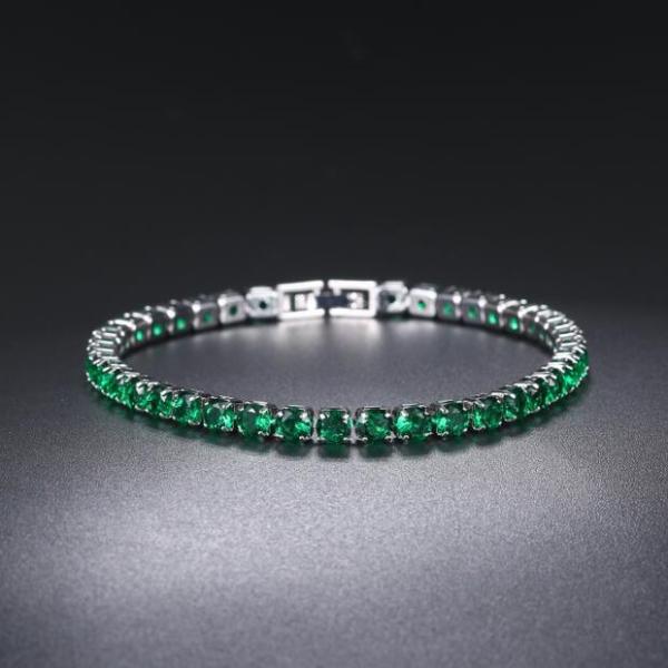 lettre Diamond Couple de bracelets de 7.05g Hip Hop Bling