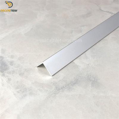 Corrosion Resistant Tile Ceramic Trim 20mm ×20mm External Aluminum Trim Silver