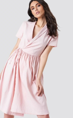 2018 New Arrivals Women Overlapped Midi Dress