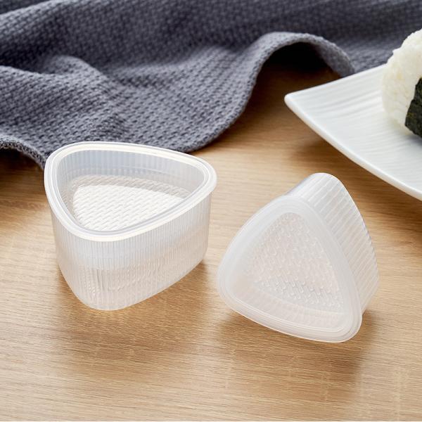 Triangular plastic sushi rice ball mold