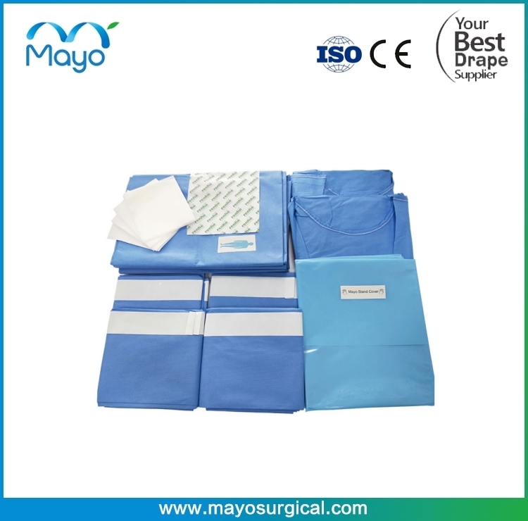 Disposable Medical Sterile Surgical Arthroscopy Pack Drape Kit With Fluid Pouch