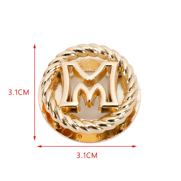 Exquisite Round M Letter Decoration Handbag Lock Handbags Handbags Wallet Accessories