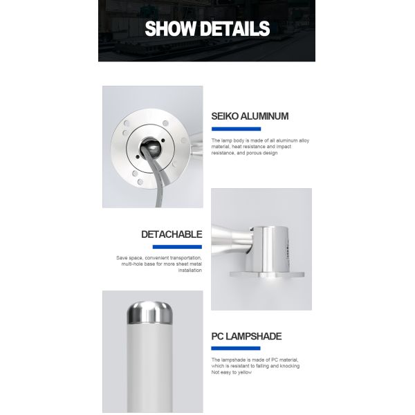 70 / Min Lámpara de torre de señal brillante DC 24V IP54 Para Indicador de estado de la máquina CNC