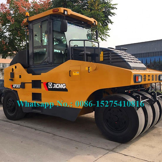 XCMG type pneumatique XP303K de pneu en caoutchouc de route de 30 tonnes d'équipement hydraulique de rouleau