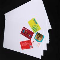 0.33mm Thick Printable Business Card Sheets Plastic Card Lamination Sheets Custom Design