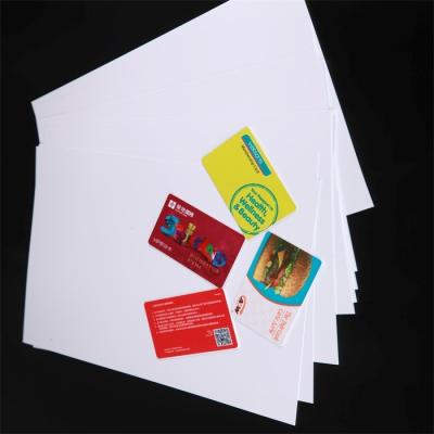 0.33mm Thick Printable Business Card Sheets Plastic Card Lamination Sheets Custom Design
