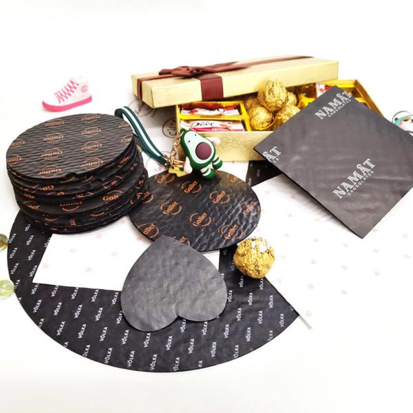 Изготовленное на заказ качество еды логотипа печатая пусковую площадку Eco валика шоколада дружелюбное