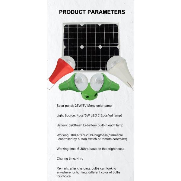 4PCS солнечный свет с переключателем и 25W моно солнечная панель для наружных