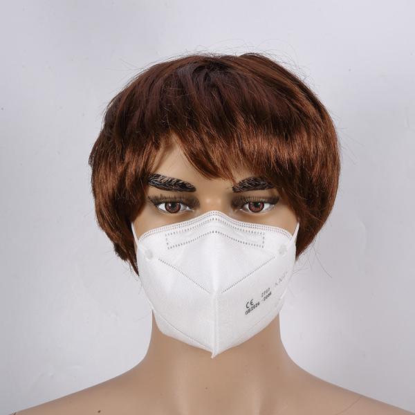 The factory wholesale white disposable 5 layer kn95 protective face mask