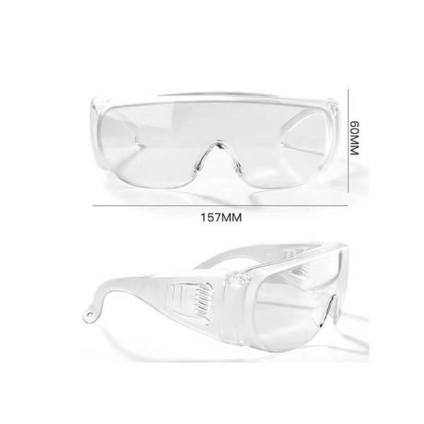 Safety Goggles with Vented Side Shields Clear Eyewear Impact Resistant Anti-Dust Lens Against Liquid