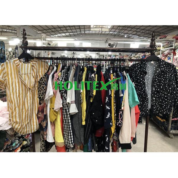 Holitex Used Womens Clothing New York Style Ladies Cotton Blouse For Cambodia