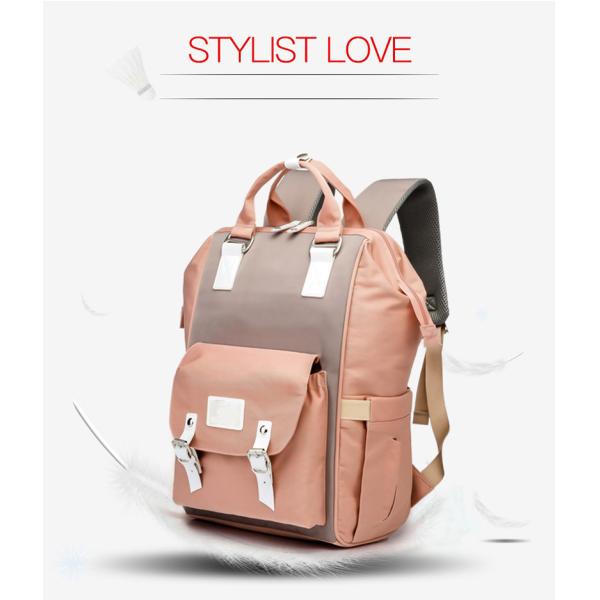Fashion Mummy Maternity Nappy Bag Diaper Bag Large Capacity Travel Backpack Nursing Bag For Baby Care With Stroller Strap
