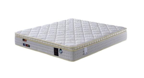 7 Inches Pocket Natural Spring Mattress With Latex  Wave Foam For Pressure Relief Support