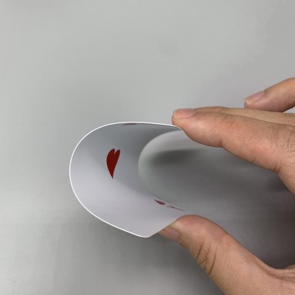 Custom 100% PVC Plastic Poker Cards 63*88mm For Casino Club