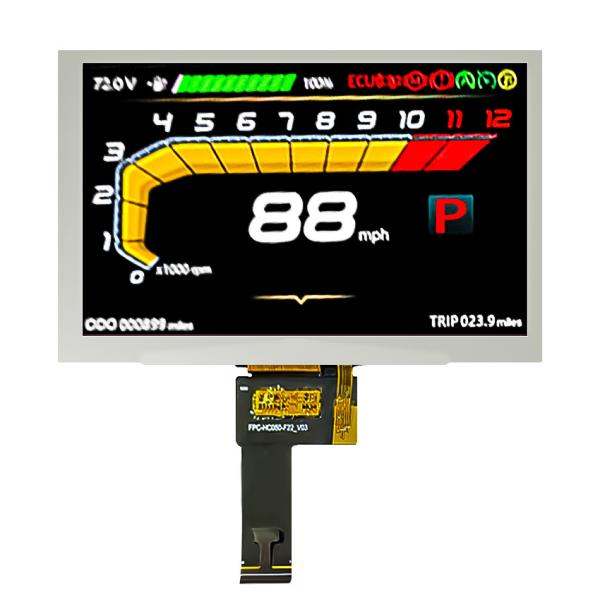 50pin RGB Interface 5 Inch TFT LCD Display IPS Type 800*480 Resolution