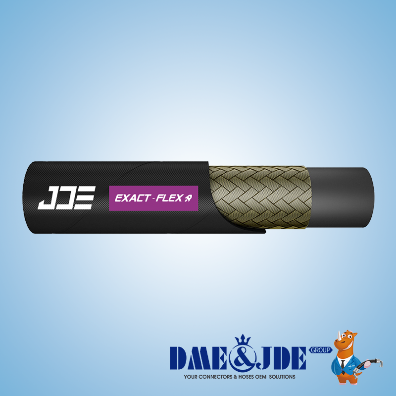 Super Pressure 1SC+ Single Wire Braided Hydraulic Fluid Hose 1 Layer Synthetic Rubber