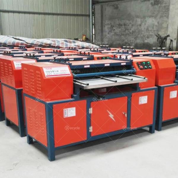 Aluminum Radiator Stripping Machine / Automatic Car AC Condenser Radiator Recycling Machine