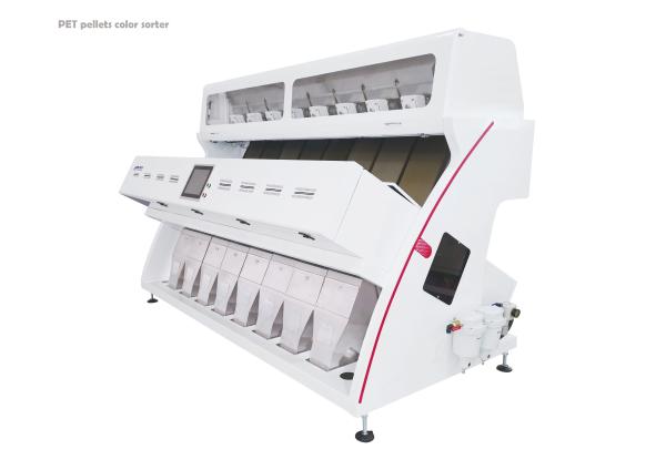 Optical  PET Pellets / Flakes Color Sorter 8 Chute
