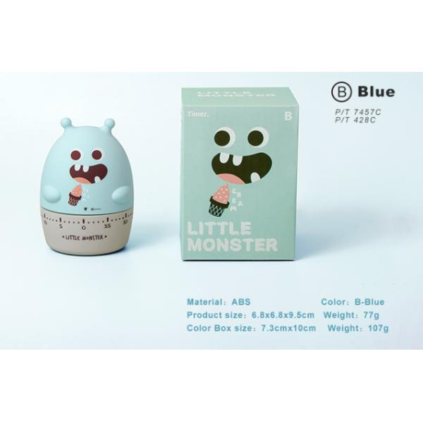 Rotating ABS Cartoon Kitchen Timer 7*7*9cm environmentally friendly