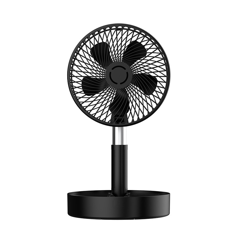 USB Rechargeable Telescopic Folding Fan , Portable Foldable Electric Fan 3 In 1