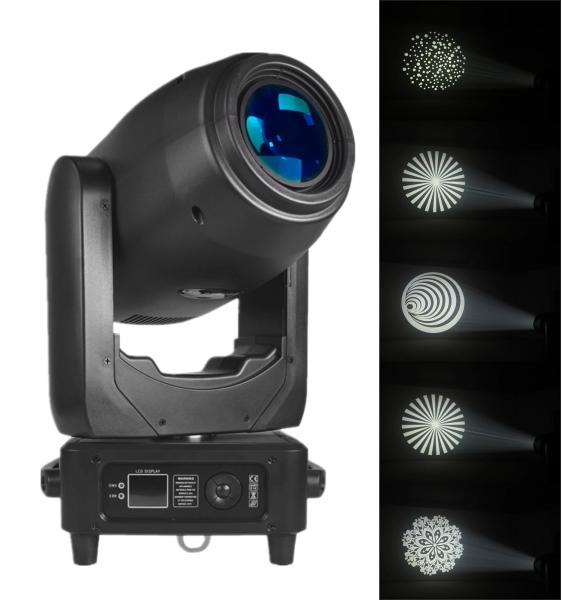 LED 250W BSW Moving Head Moving Beam Wash With Gobo Effect Light