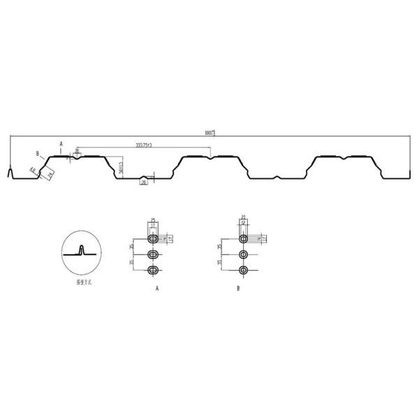 PLC Control 20m/min H450 Housing Floor Deck Forming Machine