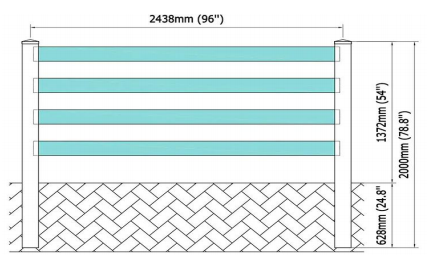 Weatherproof Rust Proof Quick Install PVC horse fence for Arena Pasture Ranch