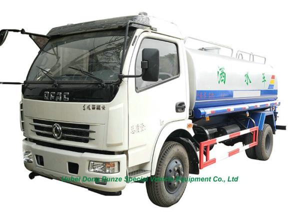 Truck Mounted Stainless Steel Water Tank 6M3  With Water  Pump Sprinkler For  Water Delivery and Spray LHD/RHD