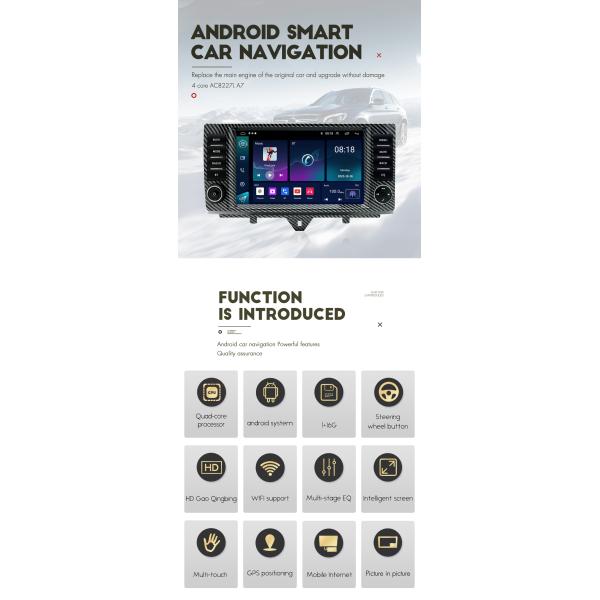 Автомобиль Android Стерео Android 13 Автомобильное радио для Benz Smart 2011-2014 Авто мультимедийный проигрыватель CarPlay 9-дюймовый экран