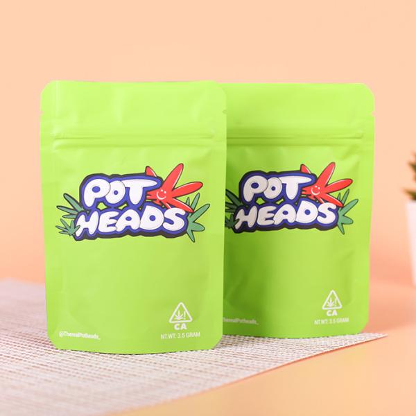 Holographic Mylar Zipper Stand Up Pouch Gravure Printing