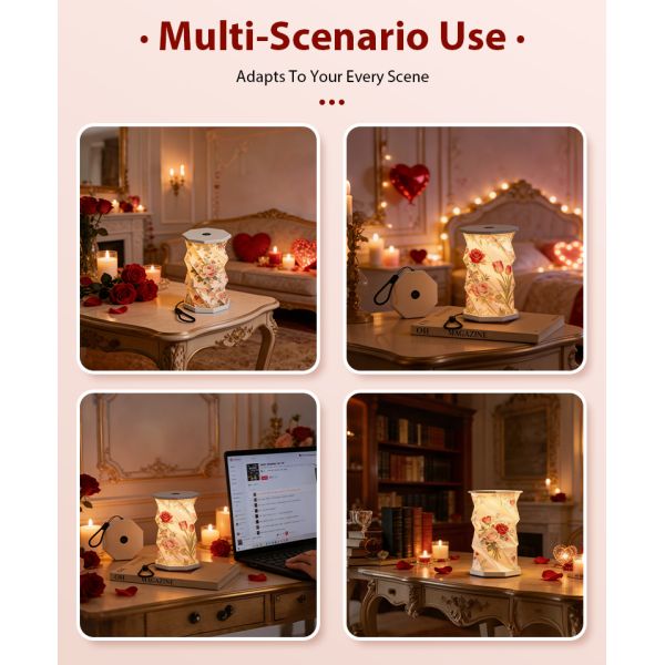 3D Novelty Folding Handmade Paper Lights Table Lamp Customized