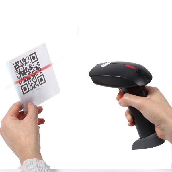 1D 2D USB Handheld Barcode Scanner Wired / Wireless Ultra Low Power Consumption
