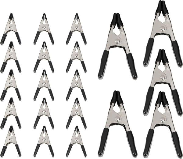 Heavy Duty 2 4 6 9 Inch Black Powder Coated Steel And Carbon Metal Spring A Clamps With PVC Handles For Woodworking