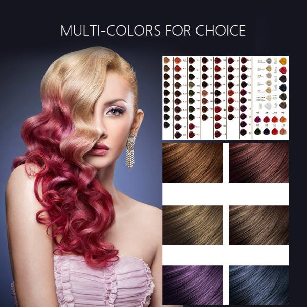G7 Emerald Green Hair Color Shadow Sample Book Cream for Non-Irritating Hair Dye