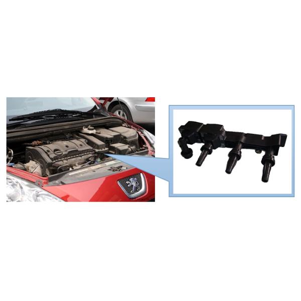 Dry Car Ignition Coil Peugeot 597056 / 96213086, Citroen 597056 / 9621308680, SAGEM 2526087