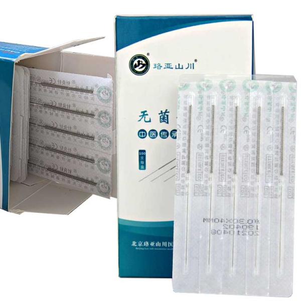 GB 2024-2016 Standard Sterile Warm Acupuncture Needle 0.16*13 for Medical of 100 Pieces