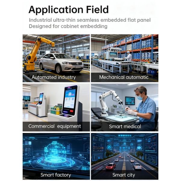 New Factory Price 27 Inch 3840*2160 4K Embedded Open Frame Panel Mount Capacitive Touch Screen Monitor LCD Display Industrial