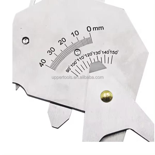 Silver Stainless Steel Double Slide Welding Gauge for Multi Function Welding Equipment