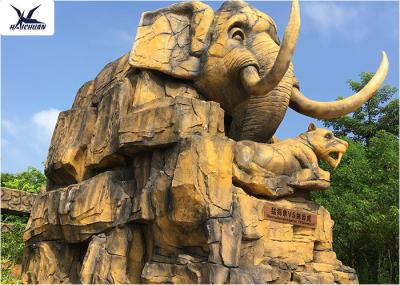 Zoo Park Playground Decorative Large Outdoor Fiberglass Statues Waterproof Animal Shape