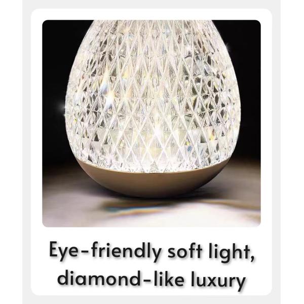 Acrylic Bedside Senior Sense Light Luxury Classic Cafe Restaurant Bar Round Glass LED Chandelier