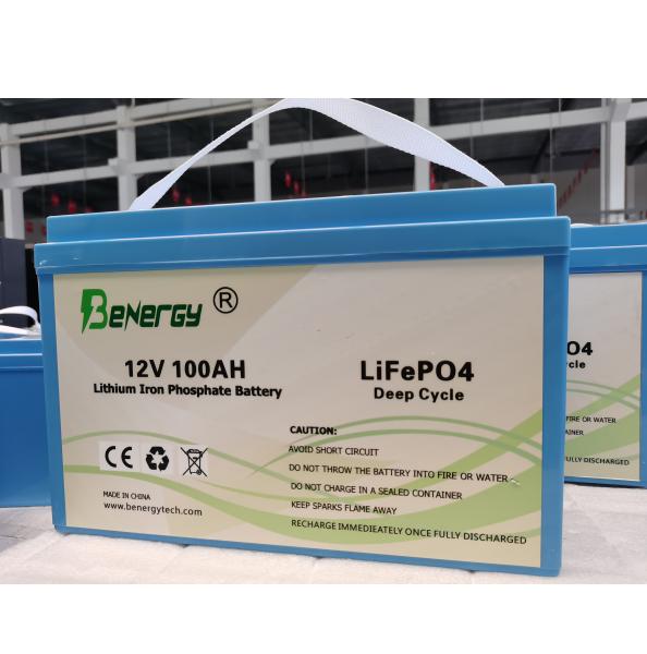 12V 100AH RV LiFePO4 Bateria para Sistema Solar e Barcos Elétricos