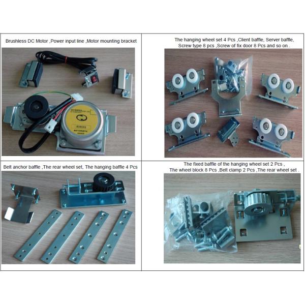LED display Controller Shopping center Automatic Sliding Door , 150mm depth track