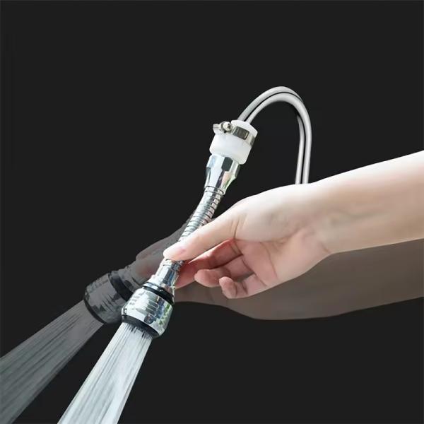 Polished High Pressure Rotatable Faucet for Kitchen and Bathroom Shower Accessories