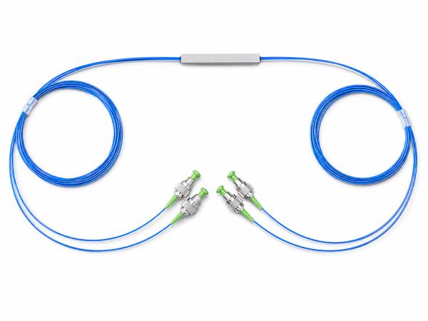 1x128 Fiber Optic PLC Splitter 128 Channel Low Insertion Loss For FTTH FTTx Data Center Communication